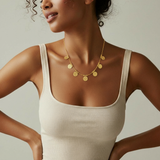 Micro Gold Plated Lakshmi Kasu Mala Necklace | Traditional Coin Jewellery India