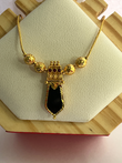 Black Palakka Mala: A Bold Gold-Plated Necklace | Me19 India