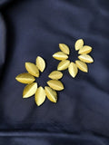 Me19 Petal Cluster Gold Earrings in India